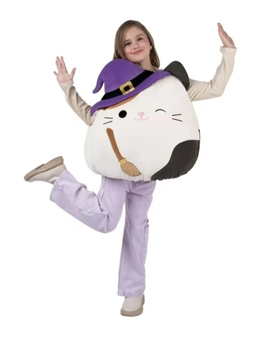 NWOT Squishmallows Cam the Witch Calico Cat Kids Costume